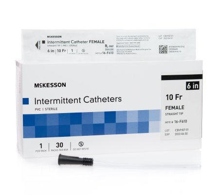 McKesson Uncoated Intermittent Catheter, 6 Inch (Case of 300)