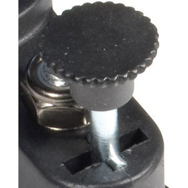 Front wheels can be set in either "swivel" or "fixed" position