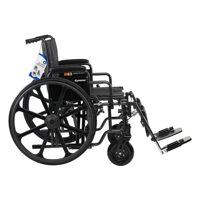 Dynarex Bariatric HD Wheelchairs With Elevating Leg Rest