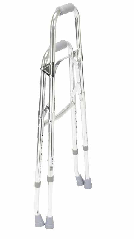 Drive Side Style Hemi Walker 10240 is lighter than a standard walker, more stale than a cane, and easily folds for transport or storage.