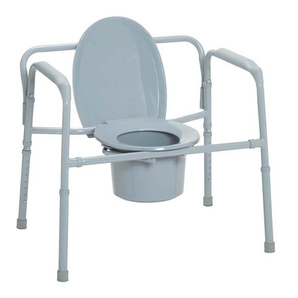 Bariatric Folding Commode, Weight Capacity 650 lbs