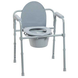 Drive Medical Steel Folding Bedside Commode
