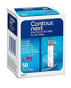 Contour Next Blood Glucose Test Strips (Box of 50)