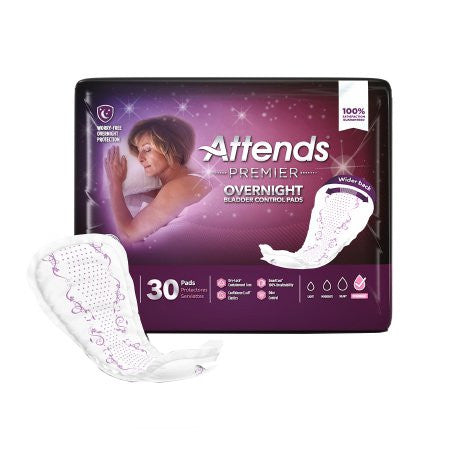 Attends Premier Bladder Control Pads — Heavy Absorbency (One Size Fits Most)