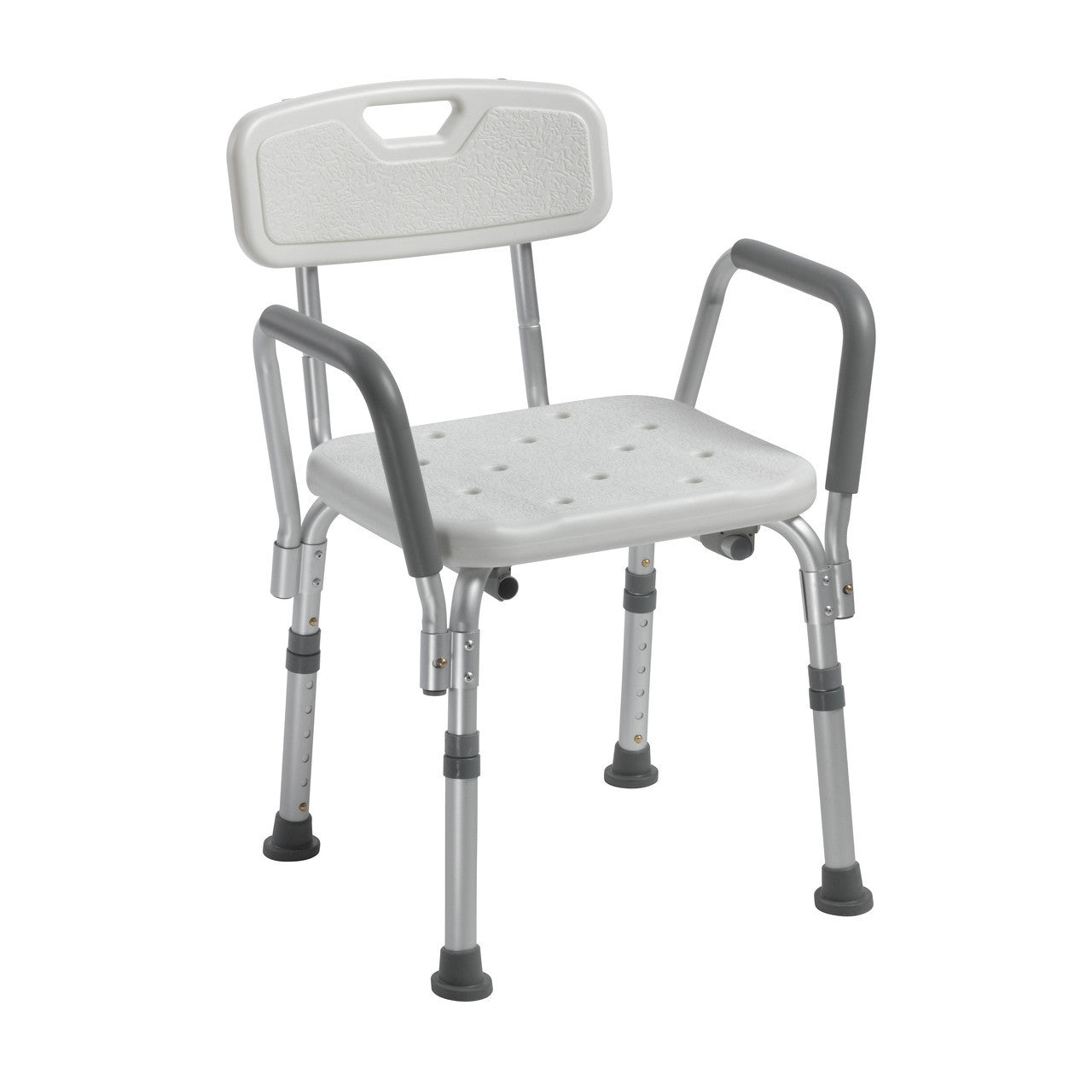 Drive Medical Knock-Down Bath Bench with Back and Padded Arms