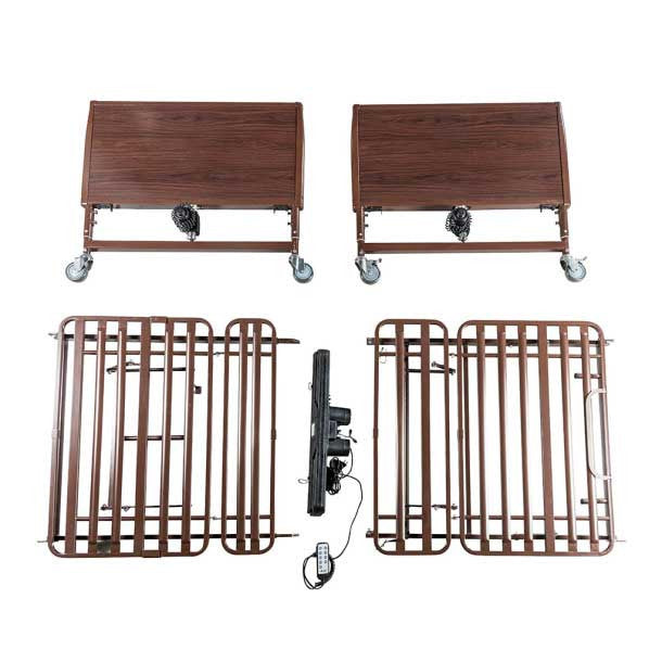 The Drive 15302LW Lightweight Bariatric Full-Electric Bed comes in four easily assembled sections. So easy it can be assembled by just one person.