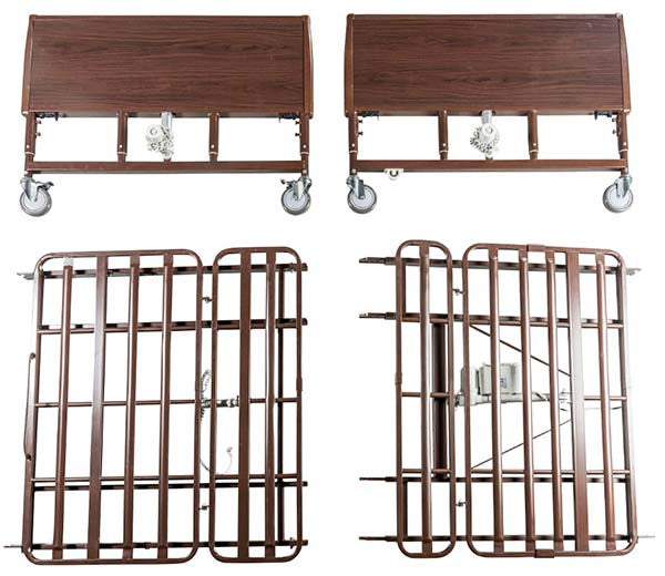 The Drive 54"W Bariatric Bed 15303LW comes in four easy to assemble sections.