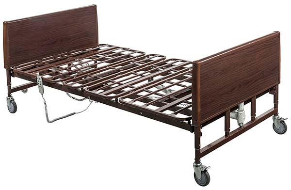 Bariatric Full-Electric Bed 54"W 15303LW shown as Bed Only, No Rails, No Mattress