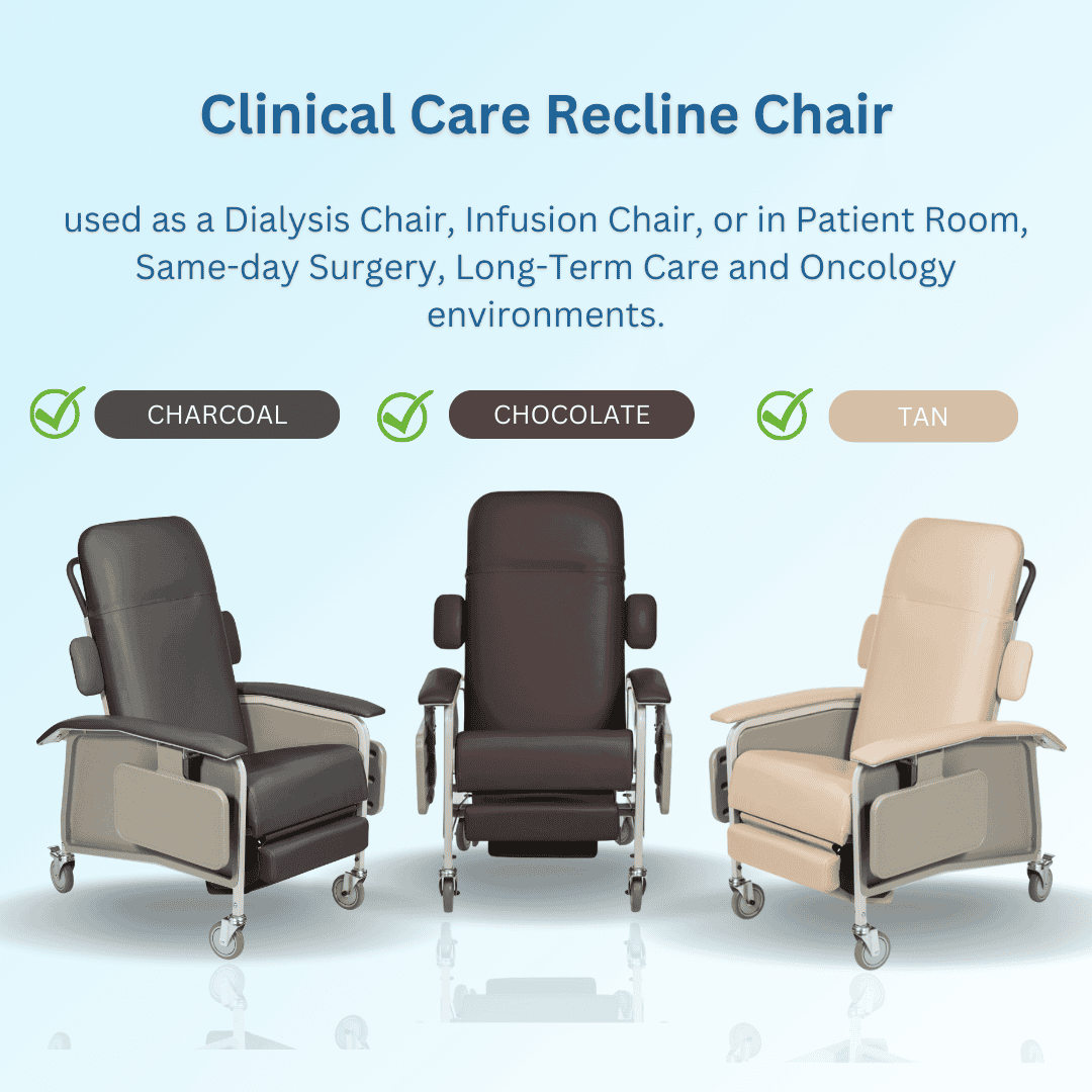 Drive Clinical Care Recliner, Dialysis, Infusion Chair