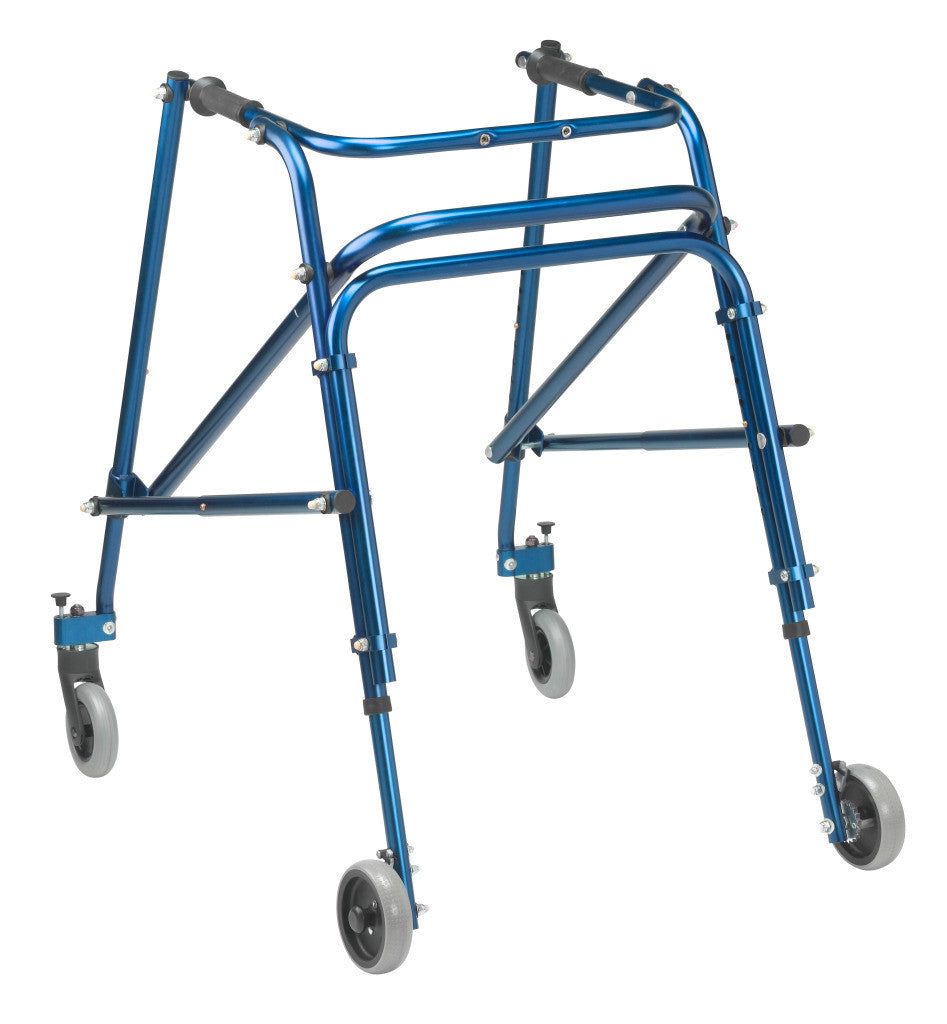 Drive Medical Nimbo Posterior Walker 28" to 36" Handle Height (shown in Knight Blue)