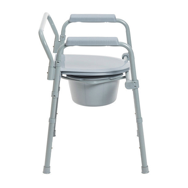 Drive Medical Steel Folding Bedside Commode