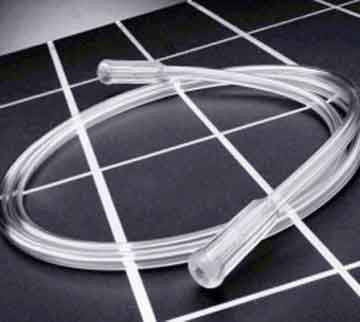 Salter Labs clear oxygen tubing smooth comes in 25' to 50' lengths.