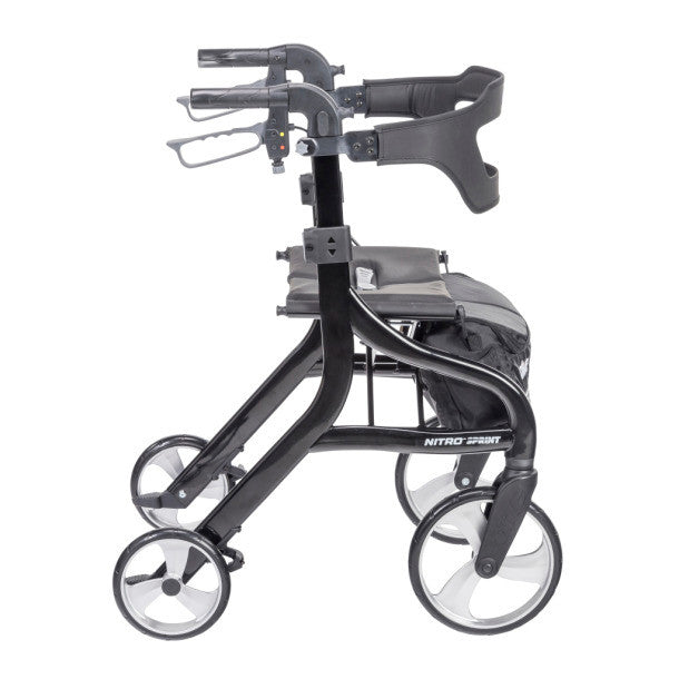 Drive Medical Nitro Sprint Rollator - Side View