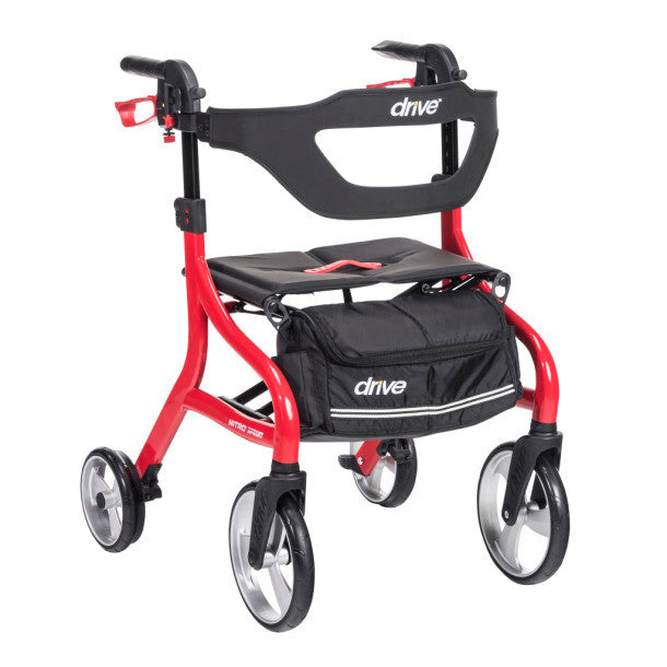 Drive Medical Nitro Sprint Rollator - Red