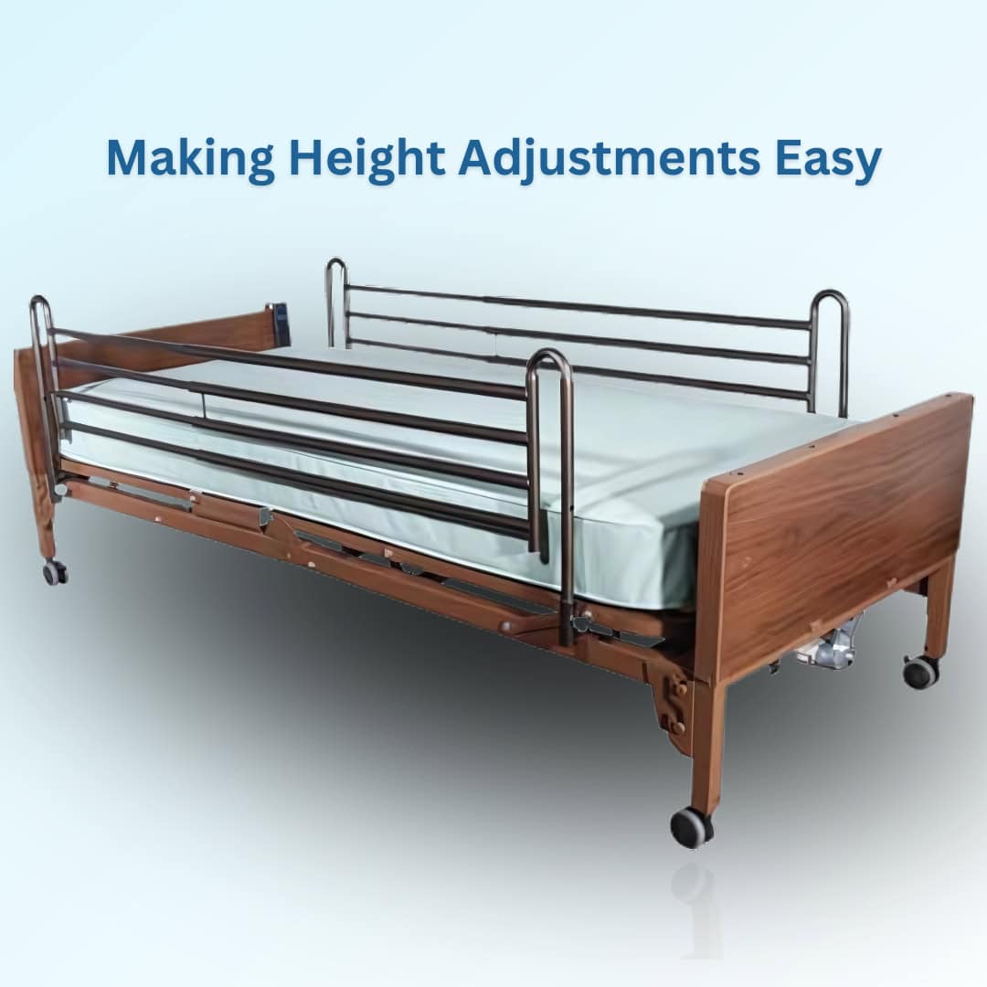 Delta Ultra Light 1000 Low Full Electric Hospital Bed, 36"W x 80"L