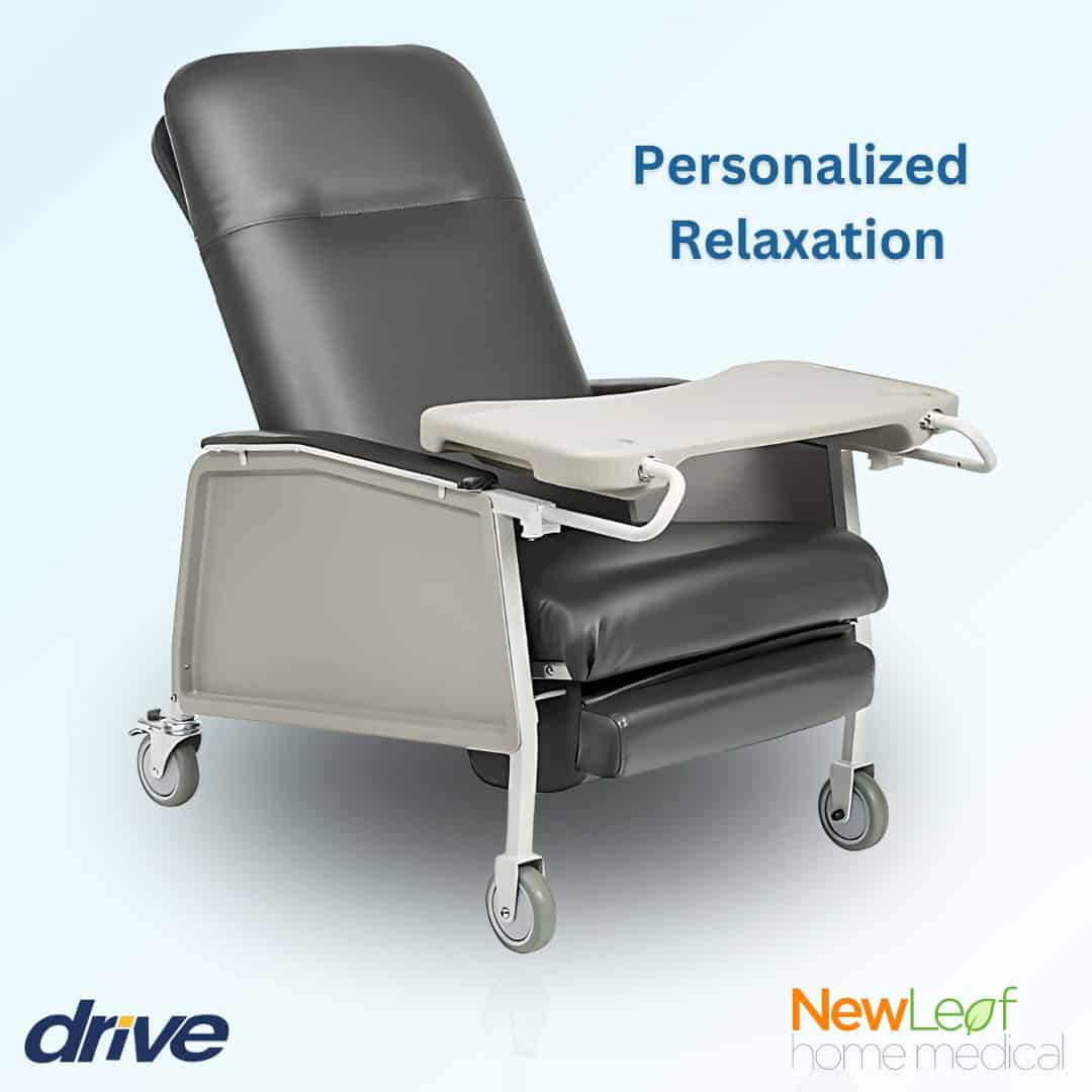 Drive Medical Extra-Wide Bariatric 3-Position Recliner - 500 lbs Capacity