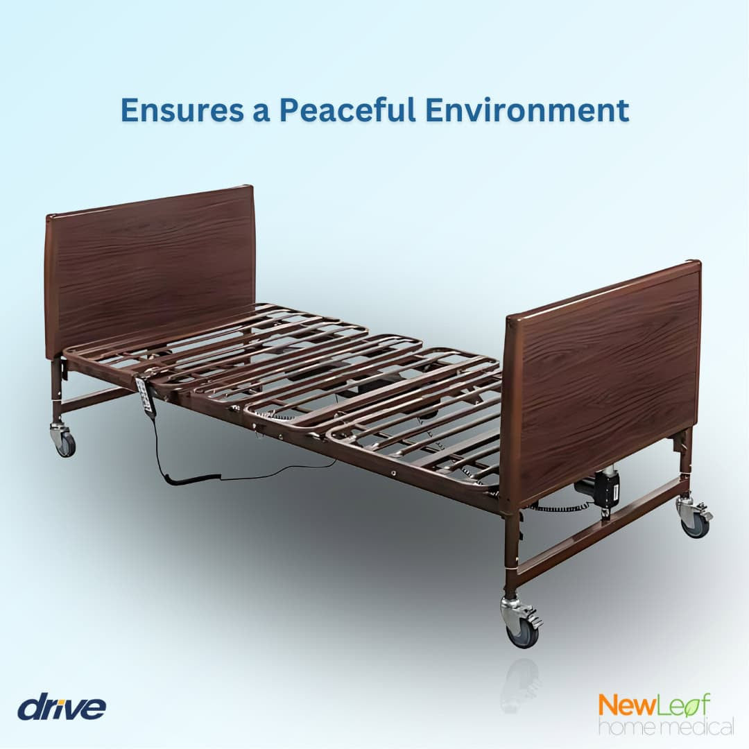 The 15300LW Lightweight Bariatric Bed offers a weight capacity of 600 lbs.