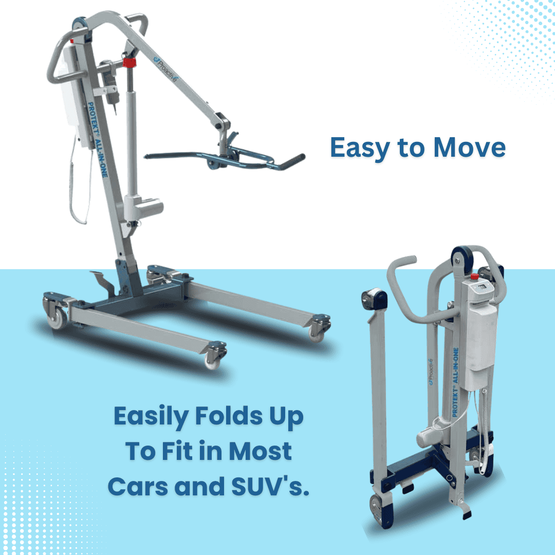 Universal solution for transfers to and from Car, Bed, Chair, Wheelchair or Floor
