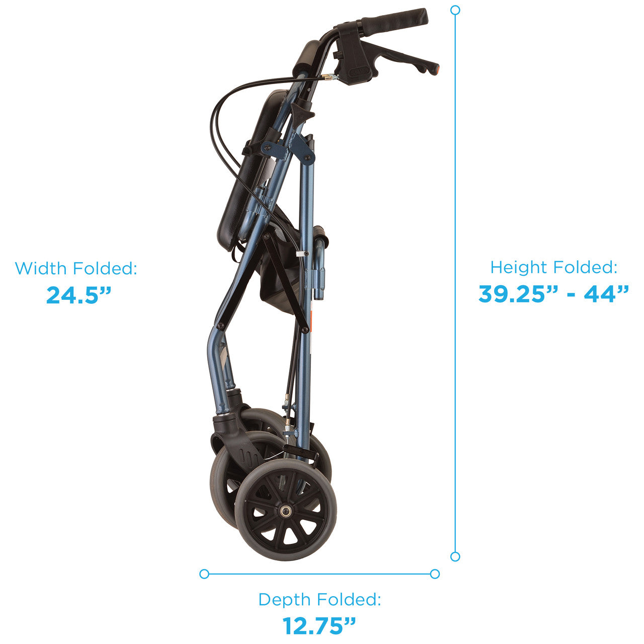 Nova Zoom 24 Rolling Walker — User Height 5'5" to 6'2"