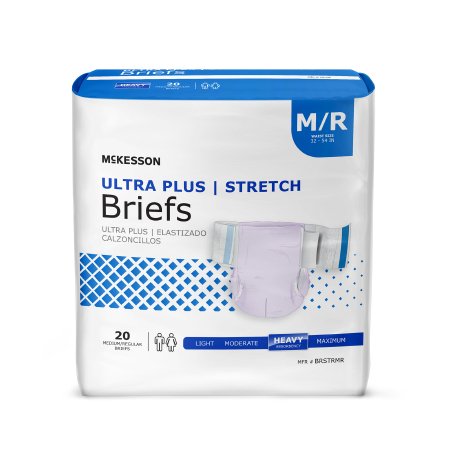 Mckesson Adult Stretch Tab Closure Briefs - Heavy Absorbency