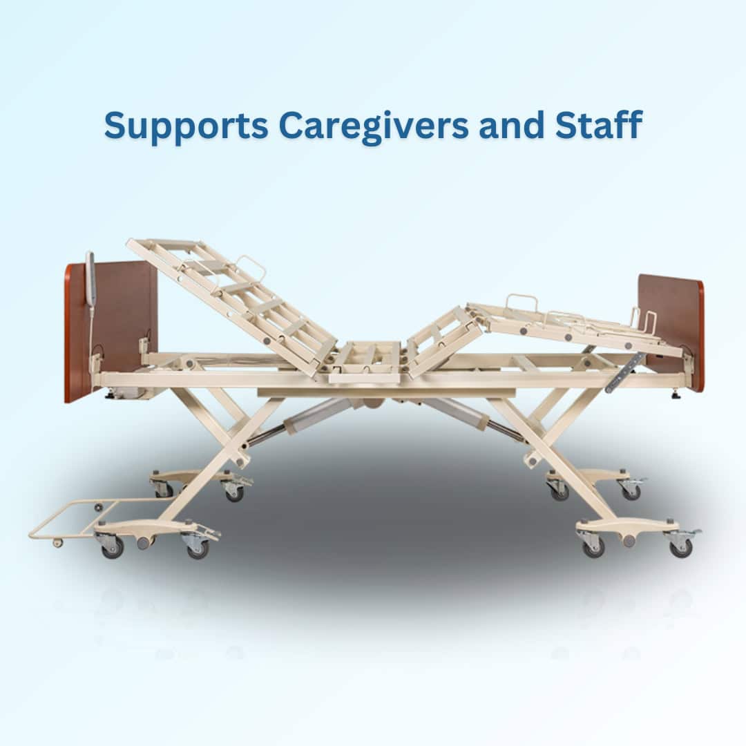 Dynarex DB600 Bariatric HD Long-Term Care Bed - 42" to 54" Width & 80" to 88" Length