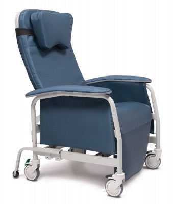 The Lumex Preferred Care infinite Position Bariatric Recliner FR565W. Shown with optional universal head pillow (item# FR5659427US), sold separately