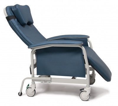 The Lumex Preferred Care infinite Position Bariatric Recliner FR565W. Shown with optional universal head pillow (item# FR5659427US), sold separately