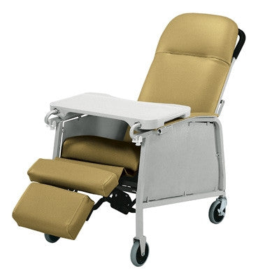 Lumex 3-Position Recliner Geri Chair shown in Vintage Gold 574G401.