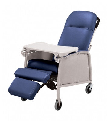 Lumex 3-Position Recliner Geri Chair shown in Royal Blue 574G454.