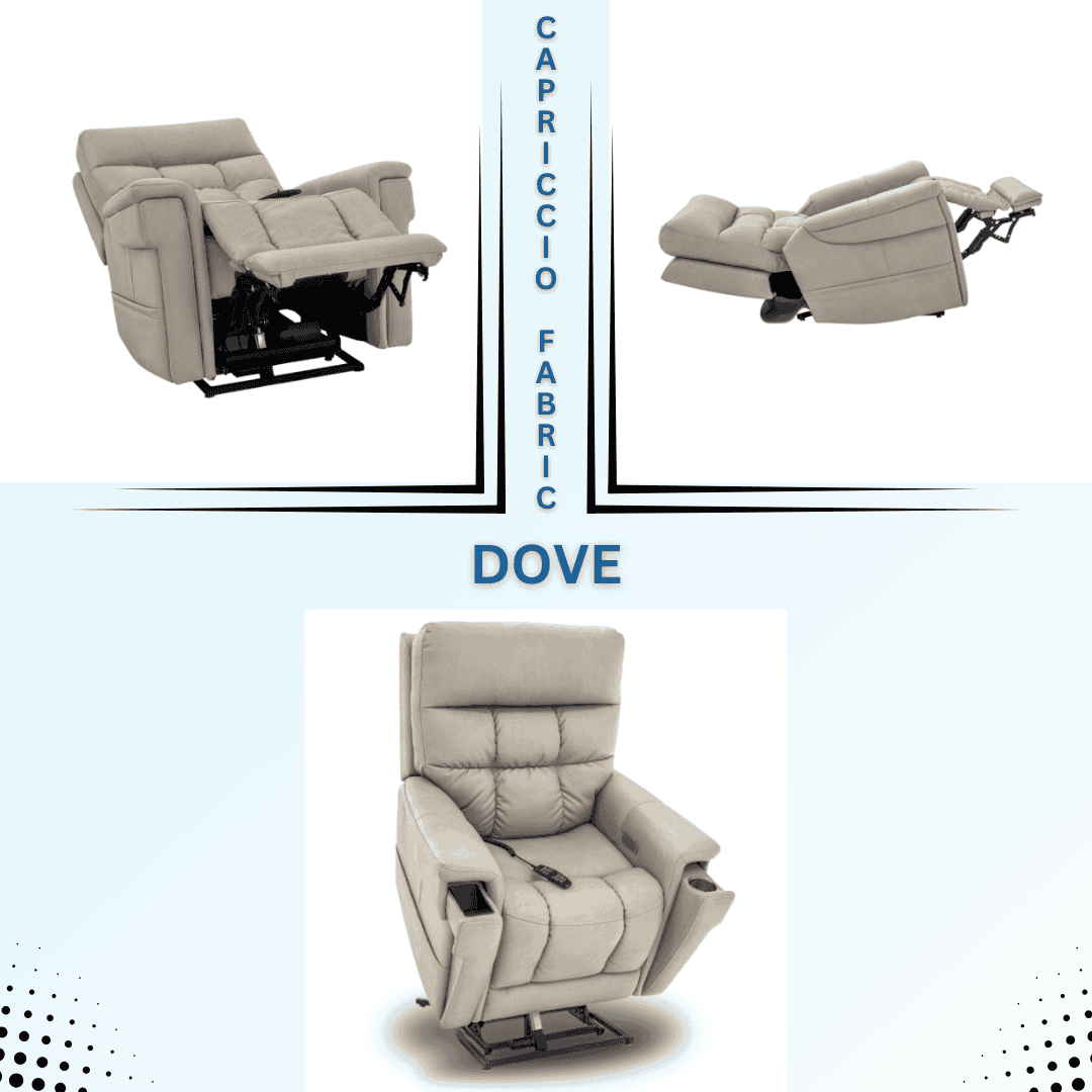 Capriccio Fabric, Color Dove as shown in the image