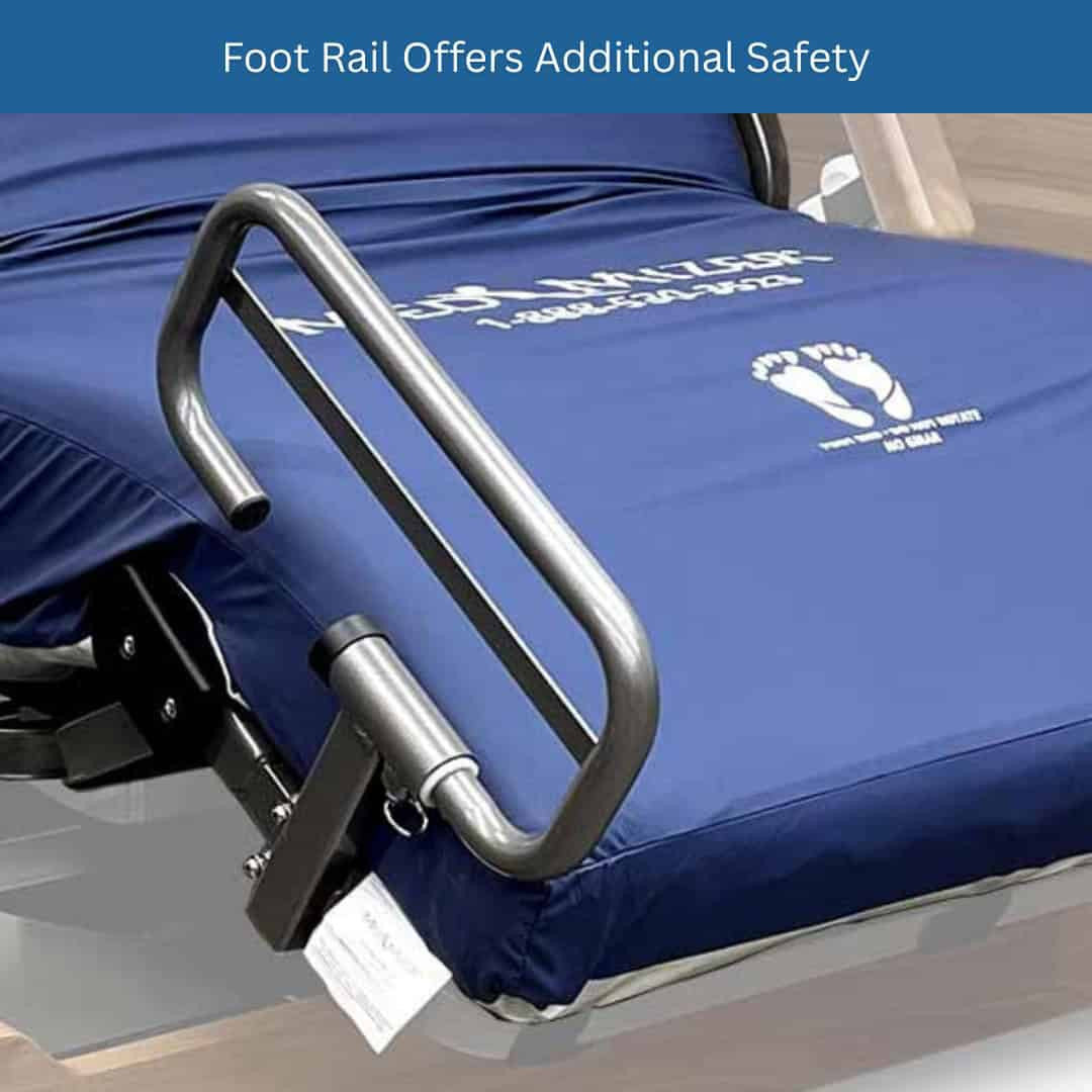 Med-Mizer ActiveCare beds offer optional Foot Rails - Left, Right or Pair.