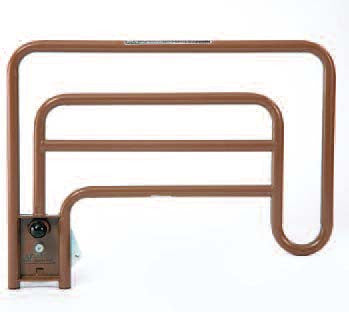 Optional Assist Side Rails (Pair) 6632 feature a Quick Release button that moves the rail for easier use, and three positions: Guard, Assist and Transfer.