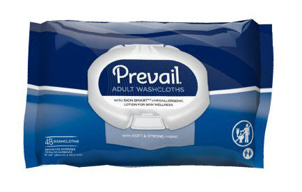Prevail Personal Washcloths with Aloe & Vitamin E