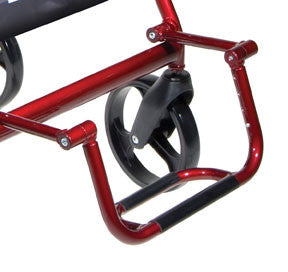 Height Adjustable Leg Rest down for Transporting