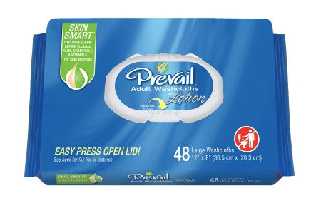 Prevail Disposable Washcloths - Vitamin E & Aloe, Scented