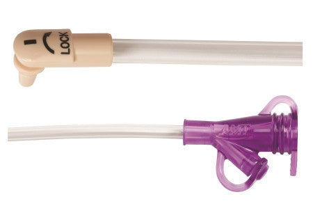 The Right Angle Connector on the Mini ONE Continuous Feeding Sets lays flatter against the skin surface and is less obtrusive.