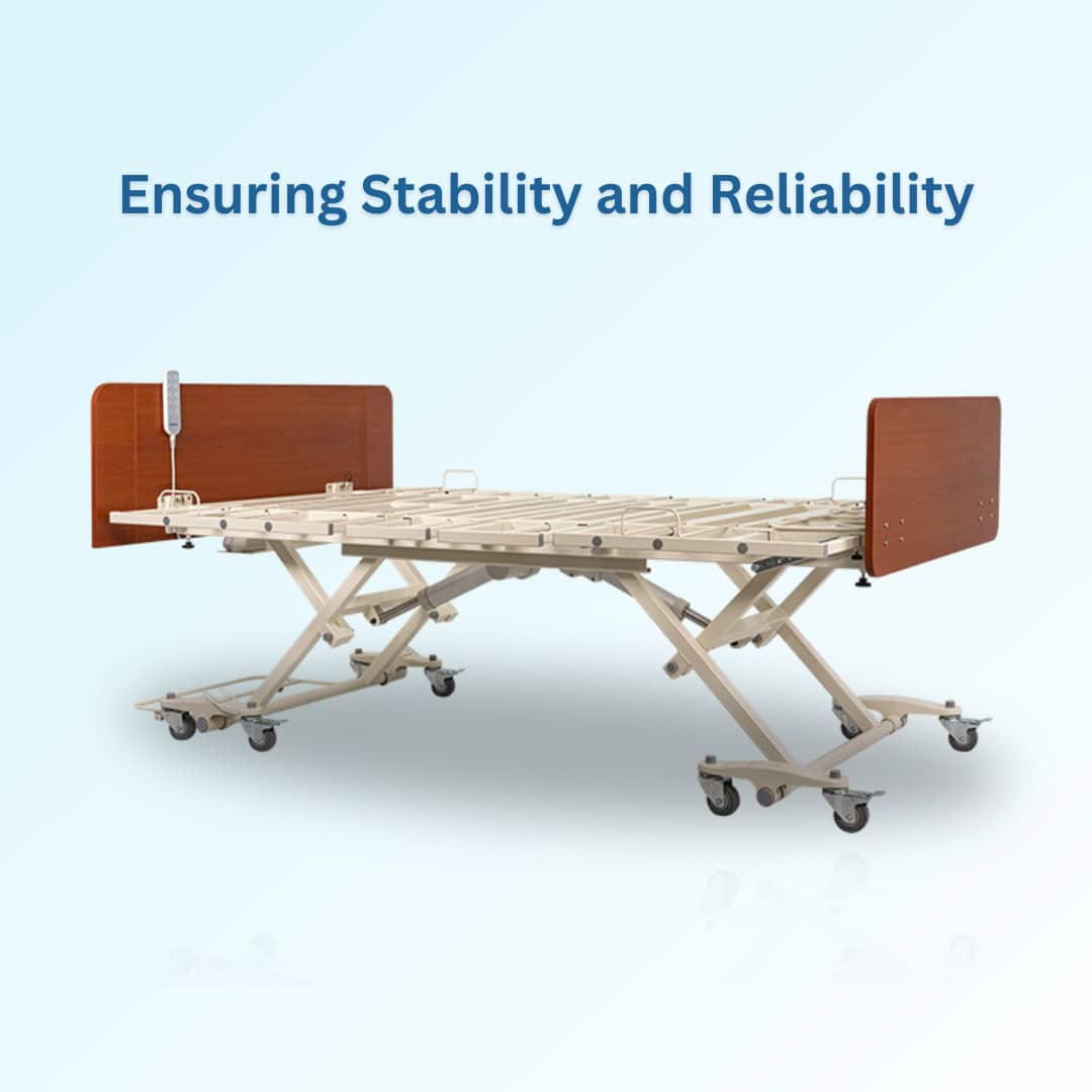 Dynarex DB600 Bariatric HD Long-Term Care Bed - 42" to 54" Width & 80" to 88" Length