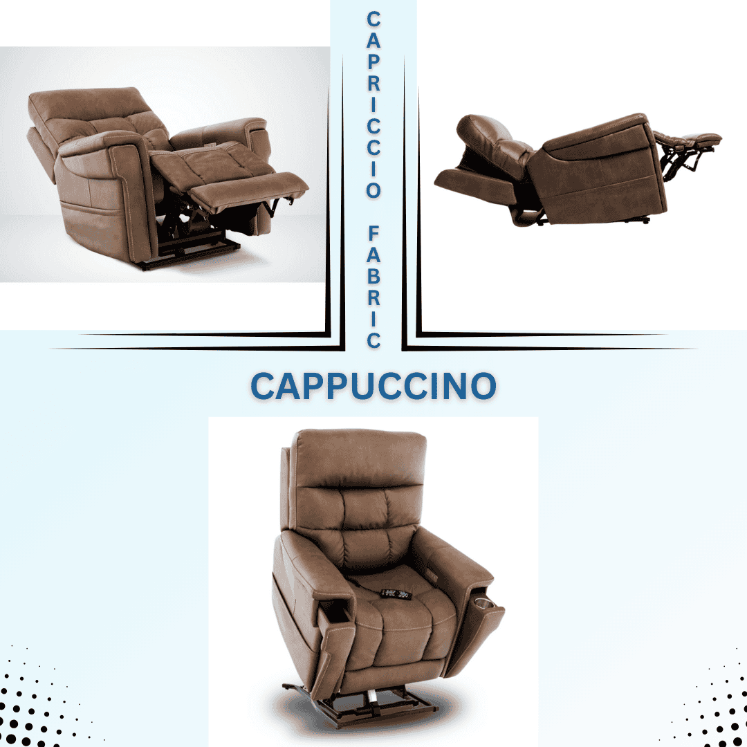 Capriccio Fabric, Color Cappuccino as shown in the image 