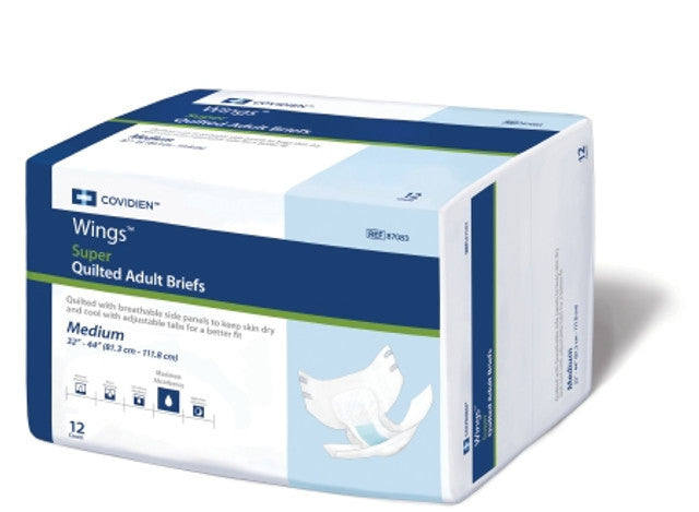 Wings Super Quilted Tab Closure Briefs w/ BreatheEasy Technology - Heavy Absorbency