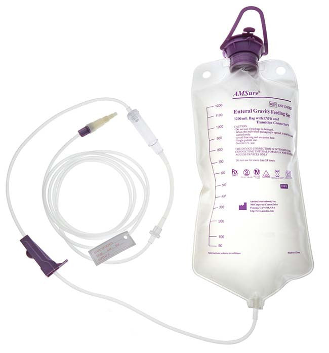 AMSure 1200 mL Gravity Set with ENFit Connector