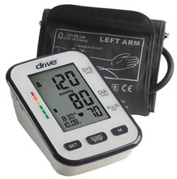 Deluxe Automatic One-Touch Blood Pressure Monitor w/ Upper Arm Cuff