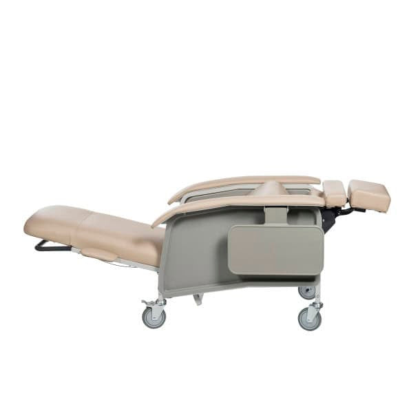 The Drive Clinical Care Recliner D577 shown in Trendelenburg position | Available at ambervista.shop