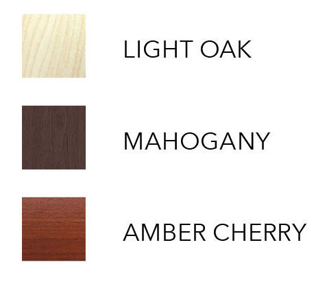 The Dynarex DB300 Bariatric HD Long-Term Care Bed Ends come in three (3) beautiful color options—Mahogany, Light Oak and Amber Cherry. 