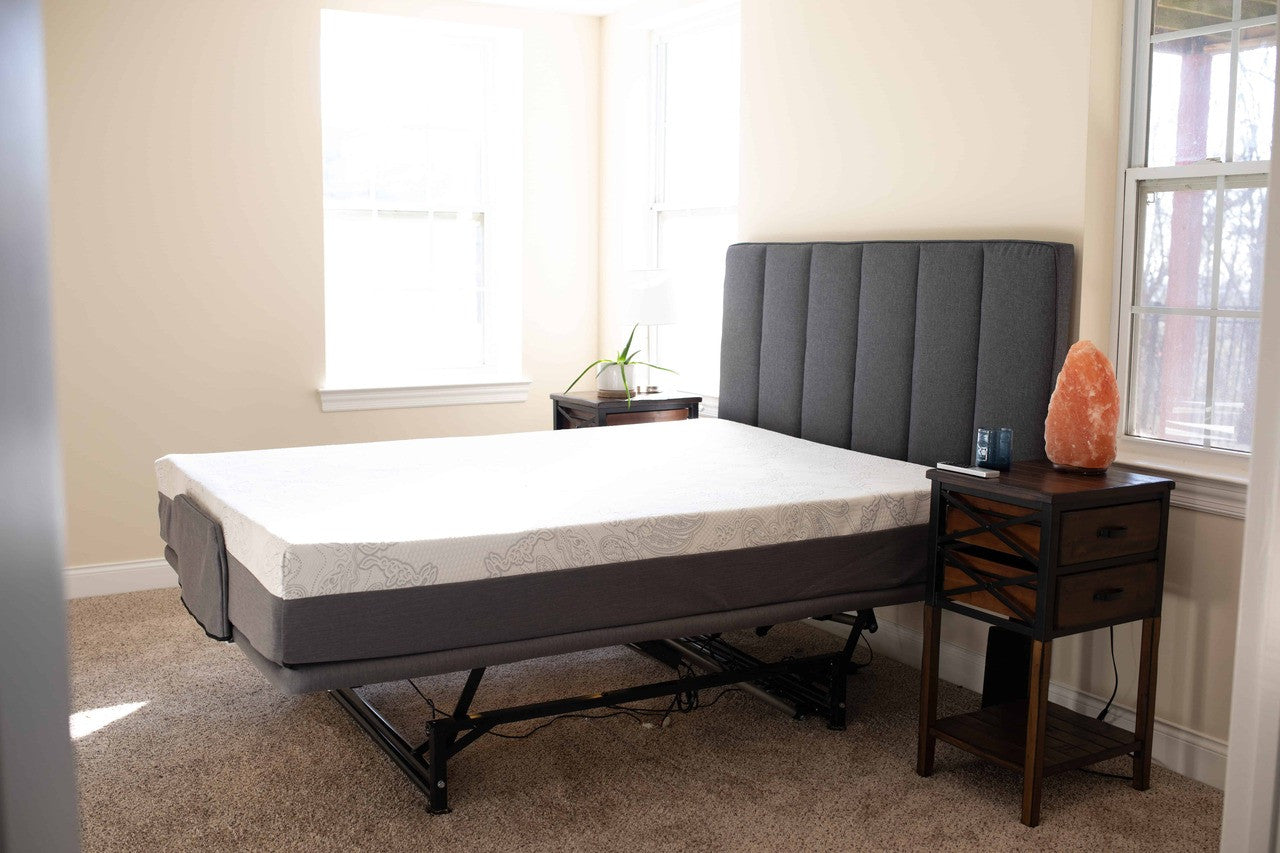 Best Hospital Bed for Elderly Care at Home - The variable height Hi-Lo Flexabed model offers an overall height adjustable range from a low of 25" to high of 32" (including mattress). Headboard is not included.