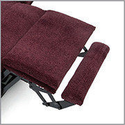 Optional Footrest Extension adds an additional 2.5" of length to your chair when fully extended.