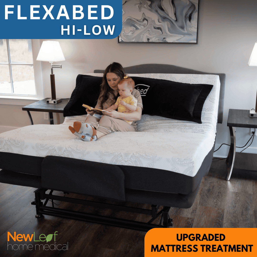 Flexabed Hi-Low models are offered in Twin Size, Full Size, Queen and Split King sizes