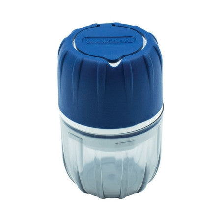 McKesson MAXGRIND Pill Crusher's comfortable anti-slip synthetic rubber grip makes crushing and grinding pills and tablets into a fine powder incredibly easy. Available in Red or Blue caps.