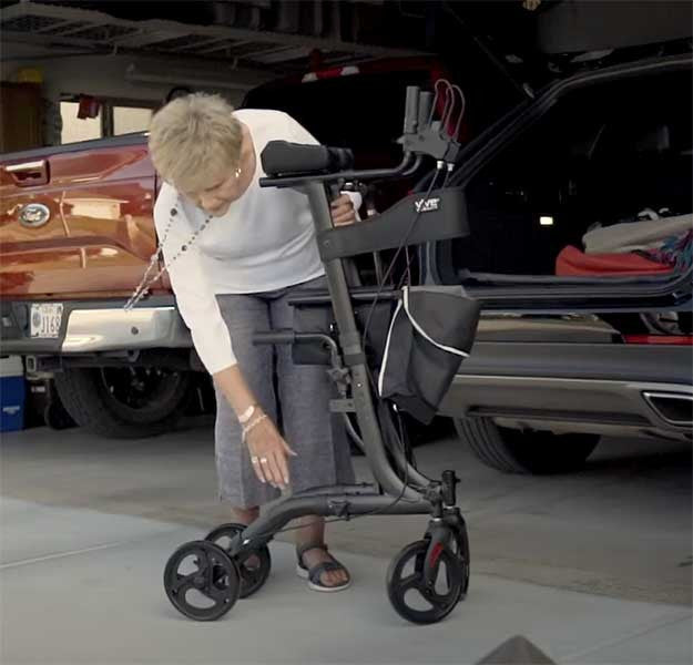 The Vive Upright Walker is a revolutionary solution for today's mobile seniors—Promoting safe, stable, comfortable mobility, and improved posture.