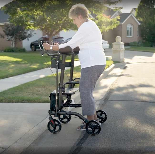 The Vive Upright Walker is a revolutionary solution for today's mobile seniors—Promoting safe, stable, comfortable mobility, and improved posture.