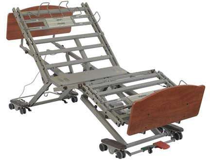 P903 Prime Care Bed features Variable Comfort Chair and Cardiac Chair adjustability to provide added comfort and relaxation positioning for the user and facilitates caregiver accessibility.